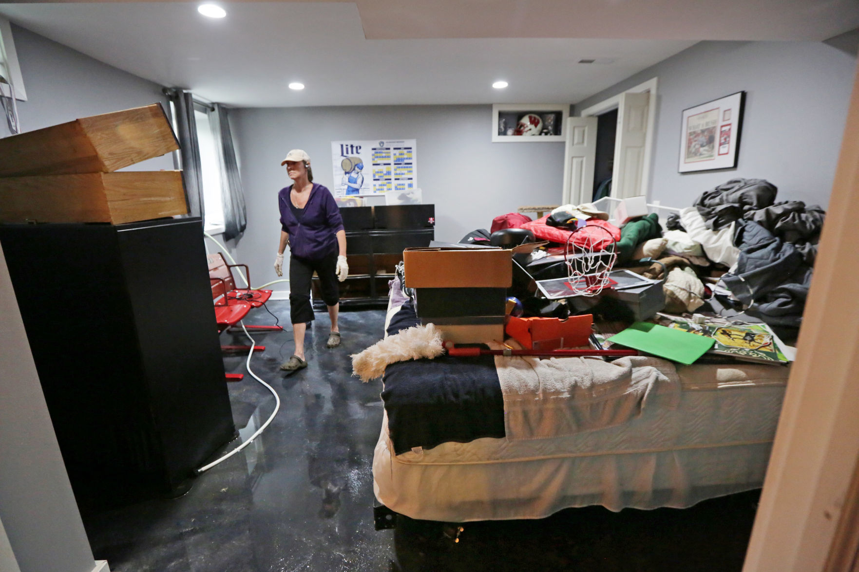 Flooded basement